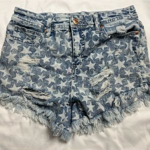 Mossimo | Target | American Flag Denim Shorts | Size 4